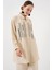 Desenli Tunik Pantolon Ikili Takım 6720 - Krem 2