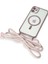 Apple iPhone 11 Kılıf Divo Lazer Askılı Magsafe Kapak - Pembe Glstd 1