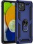 Samsung Galaxy A03 Kılıf Sofya Yüzüklü Silikon Kapak - Lacivert Glstd 1