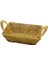 Dikdörtgen Plastik Hasır Ekmek - Çok Amaçlı Sepet Kulplu - Metal Iskelet TABAN:13.5X20- AĞIZ:19X26.5CM D:7.5cm 1