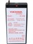 Yokohama Yh-42.3 4 Volt - 2.3 Amper Kuru Akü (50 x 100 x 22 Mm) 3