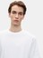 Erkek Loose Beyaz T-shırt 4