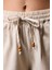 Bej Boho Keten Pantolon 3