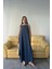 Tencel Kolsuz Salaş Elbise - Indigo 1