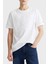 Pamuk Regular Fit Kabartma Logolu T Shirt Erkek T Shirt MW0MW39168 Ybr 1