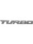 Turbo Evrensel Araba Motosiklet Oto 3D Metal Amblem Rozet Çıkartması Etiket, Gümüş (Yurt Dışından) 1