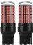 2x Araba 3014 144SMD Canbus T20 7440 W21W LED Ampuller Dönüş Sinyal Lambaları Park Freni Lambası Geri Vites Lambaları Kırmızı (Yurt Dışından) 1