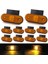 10 Adet 4 LED 24V Yan Sinyal Lambası Dönüş Sinyali Arka Kuyruk Gümrükleme Lambası Araba Kamyon Traktör Rv Römork Pikap Sarı (Yurt Dışından) 2