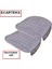 Renault Symbol Ecarteks Soft Ortopedik Cepli Oto Kılıf- Minder Seti (3 Parça) Gri 3