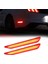 1 Çift Şeffaf Lens Kırmızı LED Arka Yan Işaret Lambası Ford-Mustang 2015-2022 Arka Çamurluk Tampon Dönüş Sinyal Lambalarını Değiştirin (Yurt Dışından) 1