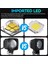 Kare LED Forklift Güvenlik Işıkları Mavi Dc 10-80V Forklift Geri Vites Işıkları 3W Depo Yaya Uyarı Spot Işığı (Yurt Dışından) 3