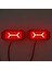 40W LED Off-Road Çalışma Işığı Dikdörtgen x Sis Lambası Araba Kamyon Atv Römork Motosiklet Için Kırmızı Işık (Yurt Dışından) 4