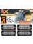 12V 24V Araba Uyarı Işığı Işaret Lambası Su Geçirmez 14 Mod 4X12LED (Yurt Dışından) 2