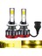 LED Sis Farları Ampul Sarı 3000K 55W 3600 Lümen Dob Çip (880 881) (Yurt Dışından) 1