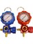 R410A R22 R134A R404A Soğutucular Için Klima Ölçer Manifold Ölçer Manometre Vanası Görsel Aynalı 500PSI Mavi (Yurt Dışından) 2