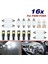 Ford F250 F350 1998-2018 Için 16 Adet Beyaz Iç LED Işıklar Ampul Kiti (Yurt Dışından) 5