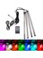 4XDC12V 12 LED Işıklar USB Kablosuz Müzik Kontrol Araba Iç Aydınlatma (Yurt Dışından) 1