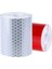 2 Adet 50MM × 3 Metre Yapışkan Bant Uyarı Bandı Reflektör Bant Güvenlik Işaretleme Bandı Beyaz ve Kırmızı (Yurt Dışından) 2