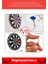 Deluxe Seri Kaliteli 17' Her Yaş Için Iç Dış 44 cm Kız Erkek Çocuk 6 Ok Dart Ahşap Hedef Tahtası 3
