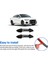 Audi A3 A3L 2021 2022 Araba Kapı Kolu Kapağı Trim Dekor Dış Aksesuarlar Akıllı Anahtar Deliği, Siyah (Yurt Dışından) 5