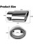 Paslanmaz Çelik Araba Egzoz Ucu, 2.1 Inç Ila 1.5 Inç Evrensel Araba Egzoz Borusu Modifikasyonu Kuyruk Boğazı Kuyruk Borusu (Gümüş) (Yurt Dışından) 5