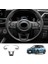 3 Adet/takım Karbon Fiber Araba Direksiyon Dekorasyon Kapak Trim Etiket Toyota Raize 200 Serisi Için 210A 2021 Veloz 2022 (Yurt Dışından) 5
