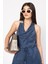 Tencel Kumaş Hafifliği Degaje Yaka Detay ve Bol Paça Pantolon Takım 1227 5