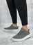 BA0104 Bağcıklı Gri Süet Beyaz Taban Spor Klasik Erkek Ayakkabı 3
