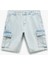 Oversize Pamuklu Cep Detaylı Bermuda Kargo Jean Şort 1