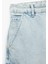 Oversize Pamuklu Cep Detaylı Bermuda Kargo Jean Şort 3