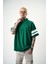 Erkek 84 Zone Baskılı Oversize T-Shirt Nefti 2