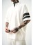 Erkek 84 Zone Baskılı Oversize T-Shirt Ekru 5