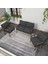 Modern Balkon, Bahçe, Cafe, Metal Kanepe Koltuk Takımı , Bahçe Mobilyası, 211 - Antrasit 3