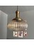 Elegant Cam Tekli Bal Rengi Avize Eskitme Long Knob Başlık Sarkıt Lamba Restoran Salon Aydınlatma 1