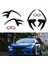 2 Adet Araba Ön Tampon Ayırıcılar Yan Rüzgar Bıçak Sis Lambası Kaş Honda Civic 10TH 2016-2018 B (Yurt Dışından) 3