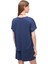 Lacivert Dinos Slim Fit V-Yaka Bluz 4