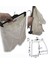 #orijinal #tasarımcı S - M #beyaz #çizgili #kısa #mini #kumaş #pamuk #cepli #şort 7