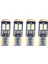 T10 168 LED Araba Ampul 4 Adet 194 W5W 12-Smd 3030 Yonga Seti LED Ampuller Canbus Araba Iç Dome Harita Kapı Nezaket Plaka Işıkları Beyaz Cb T10-12SMD-3030 (Yurt Dışından) 1