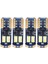 T10 168 LED Araba Ampul 4 Adet 194 W5W 12-Smd 3030 Yonga Seti LED Ampuller Canbus Araba Iç Dome Harita Kapı Nezaket Plaka Işıkları Beyaz Cb T10-12SMD-3030 (Yurt Dışından) 2