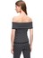 Siyah Beyaz Triko Slim Fit Kayık Yaka Triko 5