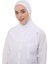Kadın Tesettür Pratik Boyunluklu Hijab - Sporcu Bone - Beyaz 1