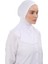 Kadın Tesettür Pratik Boyunluklu Hijab - Sporcu Bone - Beyaz 2