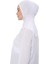 Kadın Tesettür Pratik Boyunluklu Hijab - Sporcu Bone - Beyaz 5