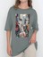 Tasarım Baskılı Oversize Kadın-Erkek Dtf Baskı Tshirt 2