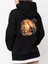 Tasarım Baskılı Oversize Kapüşonlu Kadın-Erkek Sweatshirt 1