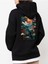 Tasarım Baskılı Oversize Kapüşonlu Kadın-Erkek Sweatshirt 2