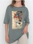 Tasarım Baskılı Oversize Kadın-Erkek Dtf Baskı Tshirt 1