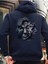Tasarım Baskılı Oversize Kapüşonlu Kadın-Erkek Sweatshirt 1