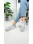 Günlük Sneaker Spor Ayakkabı Bağcıklı Çizgi Detaylı Rahat Hafif Bağcıklı Tırtık Taban ST-331 - 3438 2