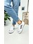 Günlük Sneaker Spor Ayakkabı Bağcıklı Çizgi Detaylı Rahat Hafif Bağcıklı Tırtık Taban ST-331 - 3438 4